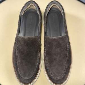 Allen Edmonds Burke Grey Suede Slip-On Loafers Size 9D